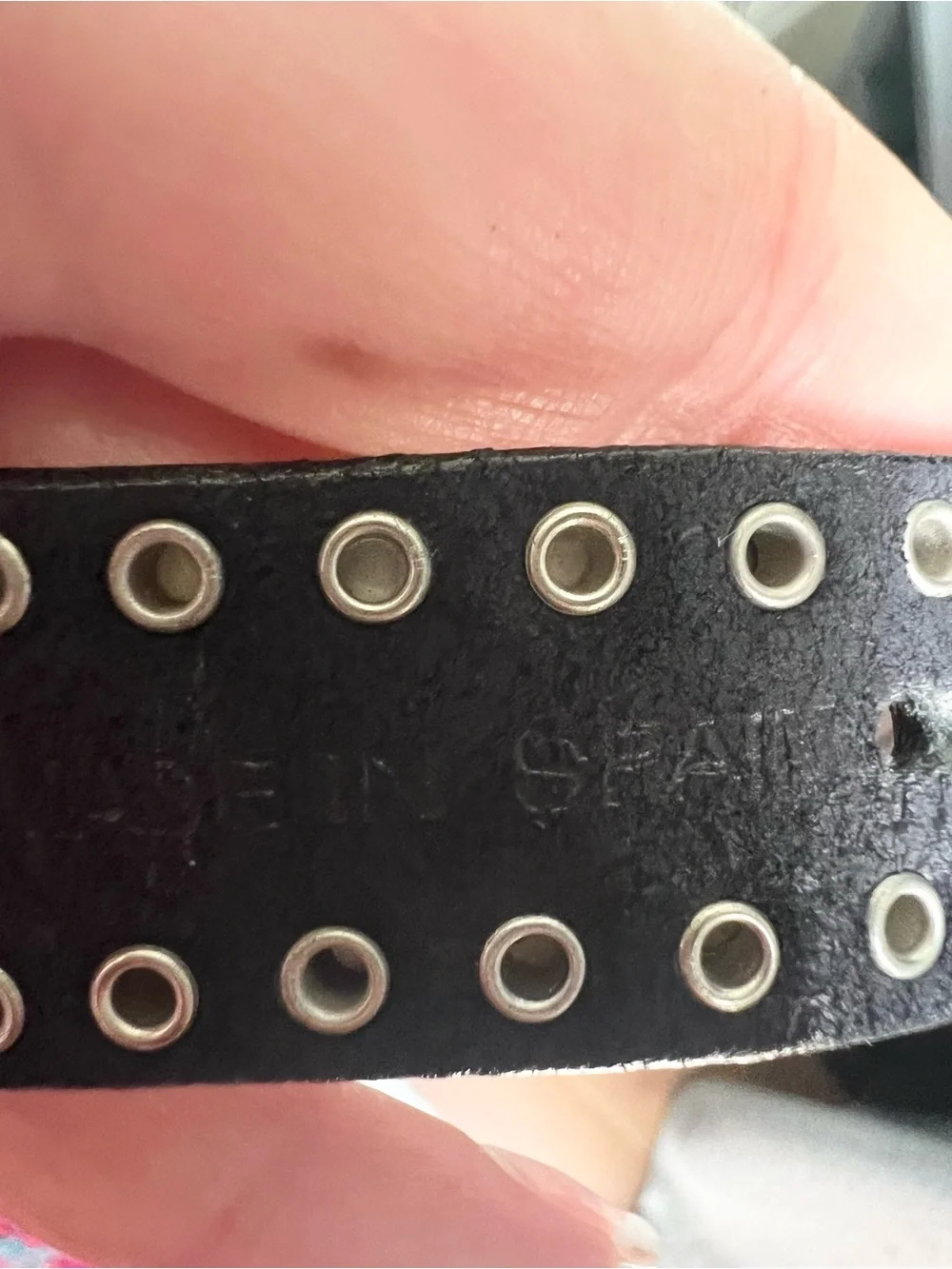 Authentic Vintage Leather Concho Western Black & Silver Belt